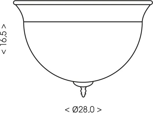Brilagi - Plafonieră FRESCO 2xE27/40W/230V Ø 28 cm albă