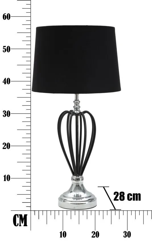 Mauro Ferretti Lampa De Masa Darky Silver Cm Ø 28X56