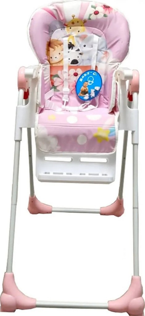 Scaun de masa pentru copii si bebe Baby Care™ CC reglabil in 3 trepte, Pliabil, Centura de siguranta, Sezut comfortabil, Masuta detasabila, Pozitie