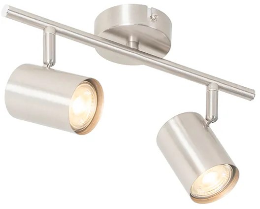 Plafoniera moderna din otel cu 2 lumini reglabile - Jeana