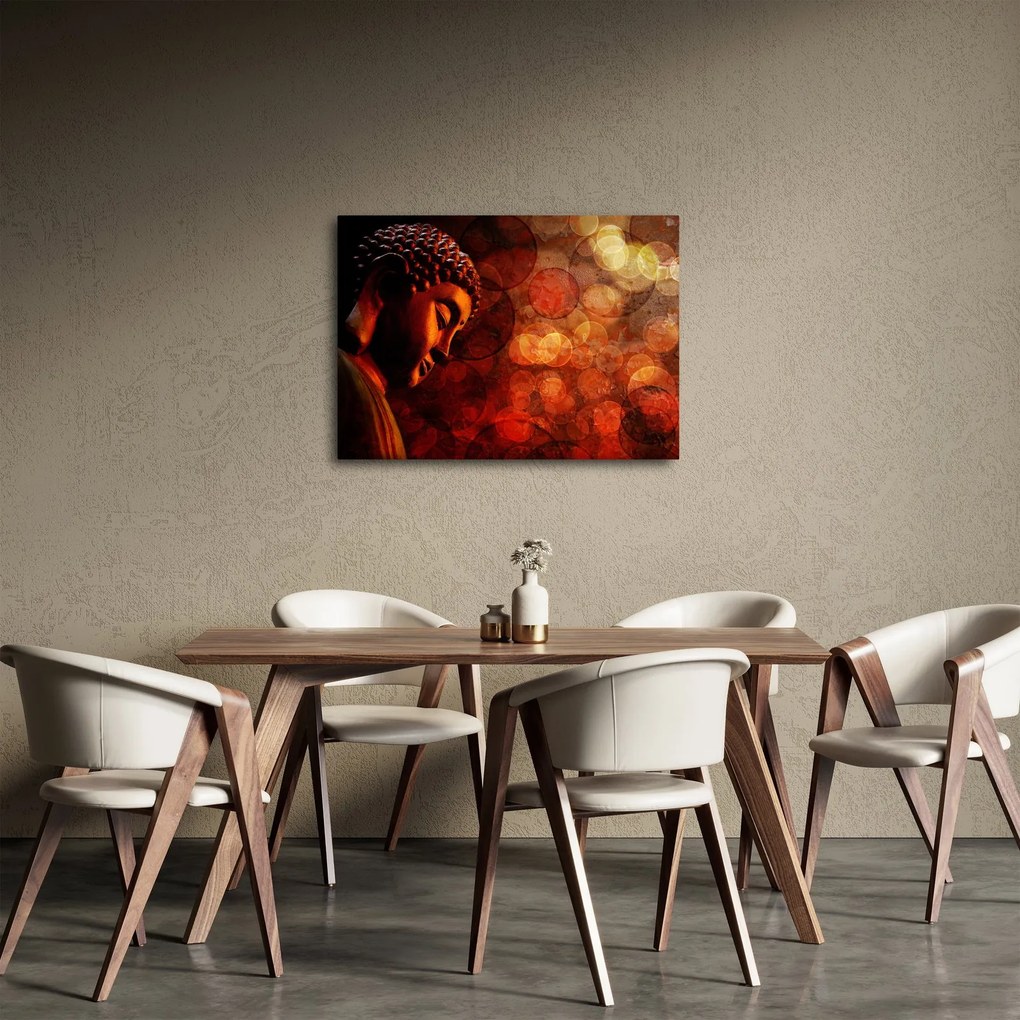 Tablou - Buddha în nuanțe roșii (70x50 cm)