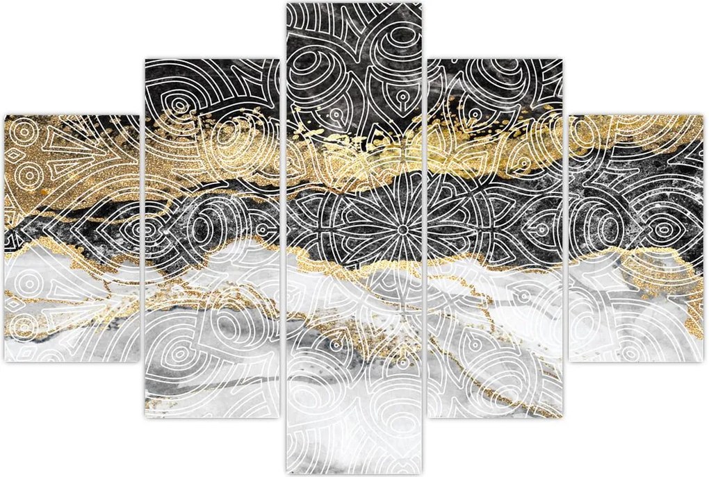 Tablou - Mandala în marmură (150x105 cm)