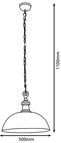 Eglo 78301 - Lustră pe cablu EASINGTON 1xE27/60W/230V