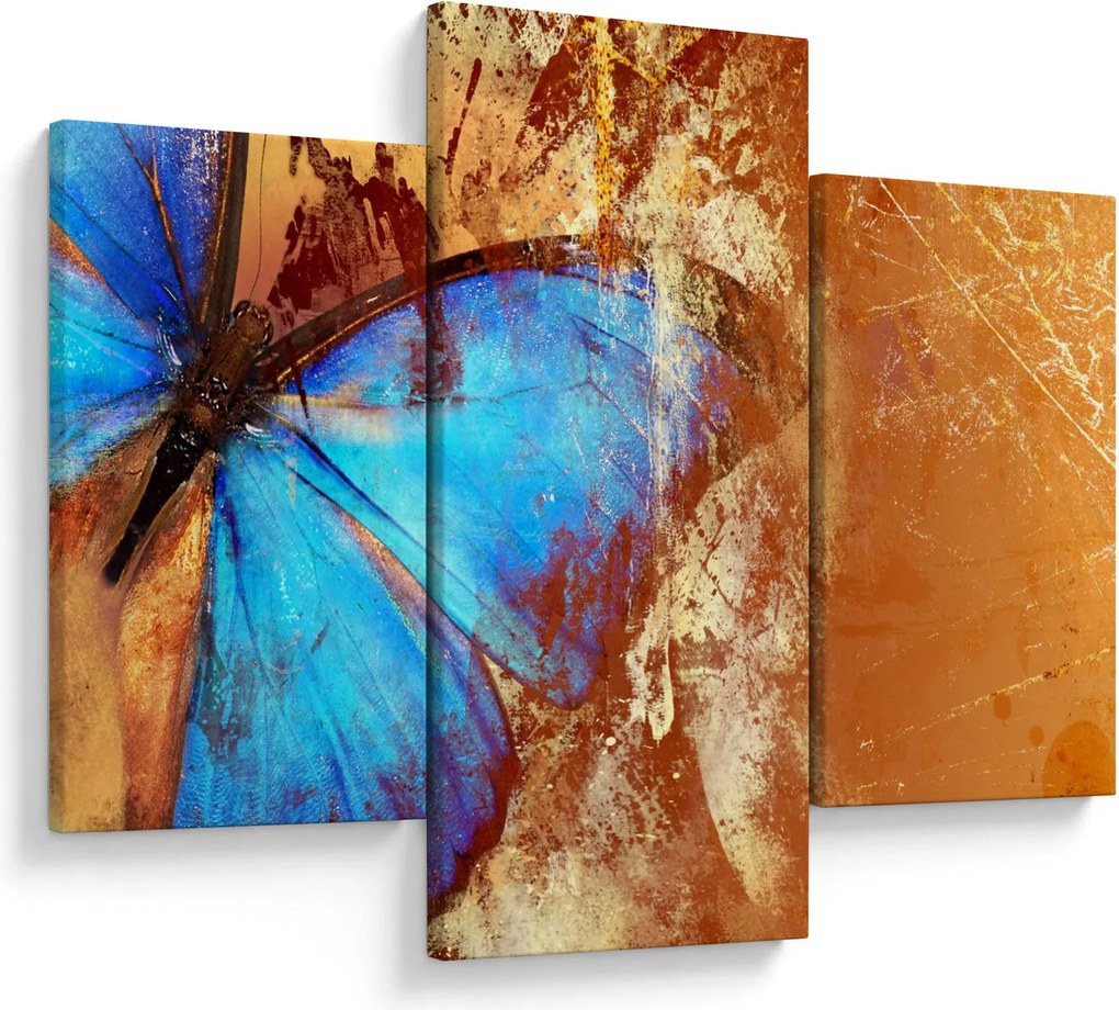 Tablou - Fluture albastru (90x60 cm)