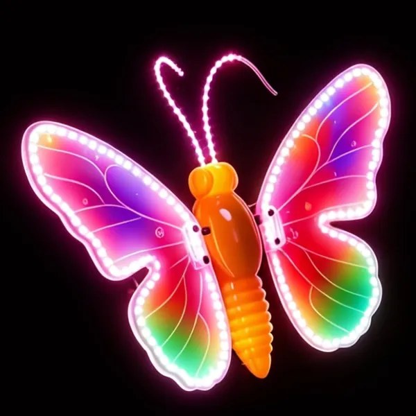 Aigostar - Decorațiune LED pentru exterior 162xLED 42 cm IP44 fluture/multicolor