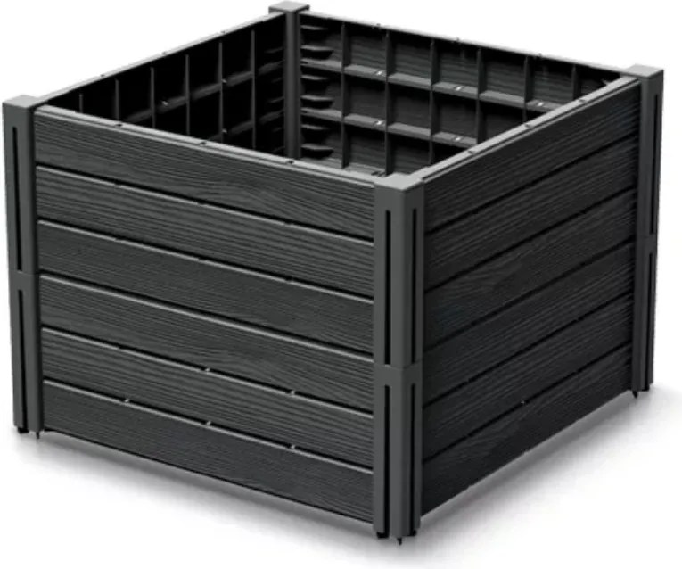 Strat înălțat BASE PLANT, 61x61x46cm, antracit Prosperplast