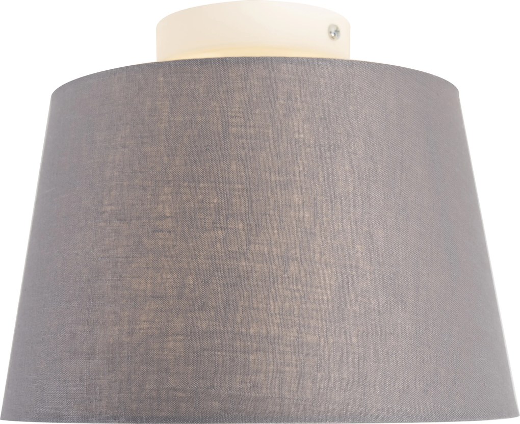 Plafoniera moderna cu abajur gri inchis 25 cm - Combi