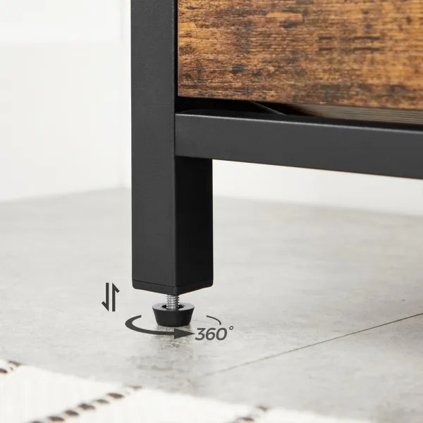 Pantofar VOREN maro/negru