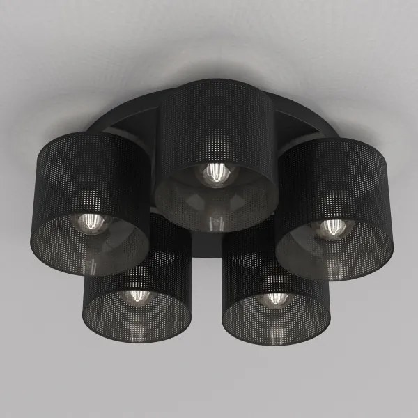 Lustră aplicată LOFT SHADE 5xE27/60W/230V neagră