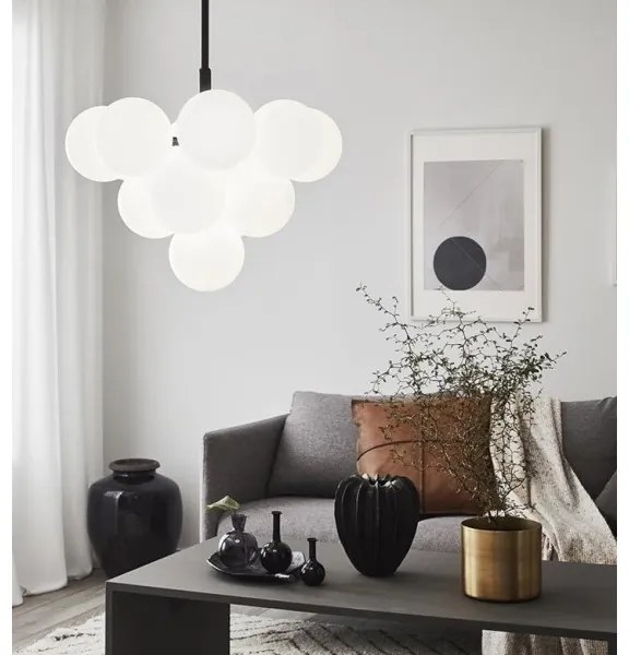 Markslöjd 107911 - Candelabru MERLOT pe tijă, 13xG9/20W/230V, Ø 56 cm, alb/negru