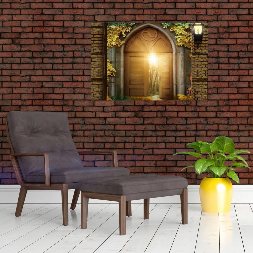 Tablou - Poarta din pădure (90x60 cm)