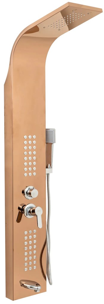 Panou dus hidromasaj inox 4 functii rose TRENDY S