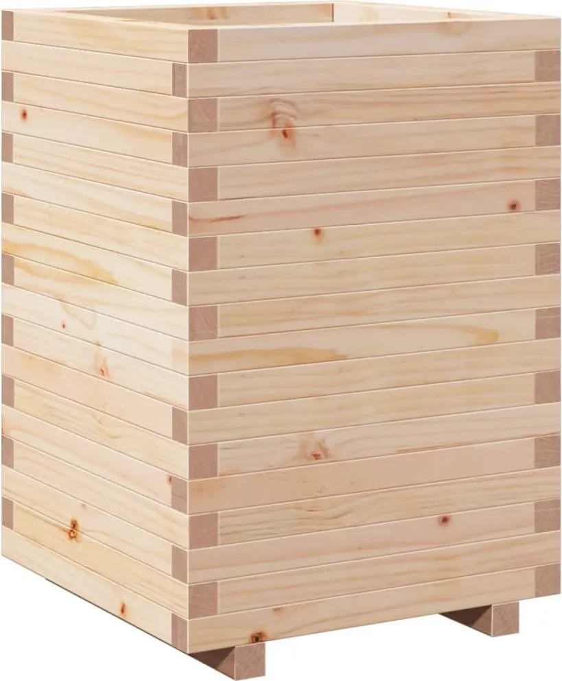 vidaXL Jardinieră de grădină, 50x50x72,5 cm, lemn masiv de pin