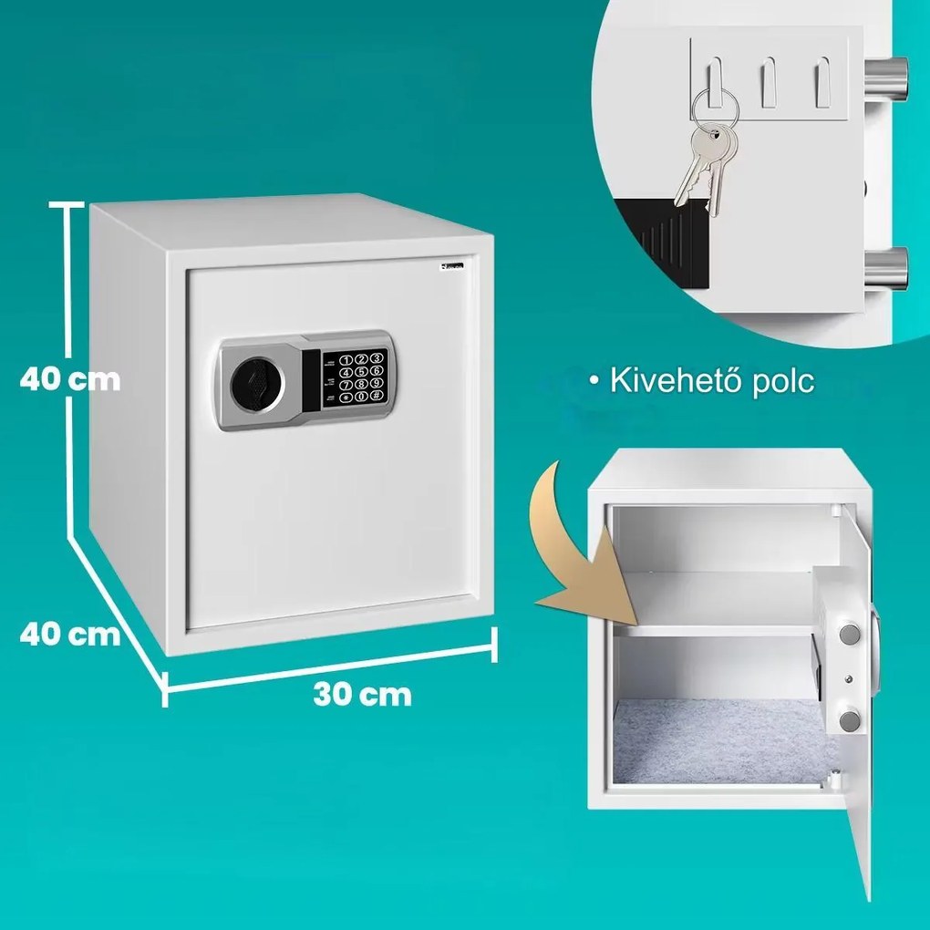Deuba Seif de securitate Defer Plus - 35x40x40cm - gri