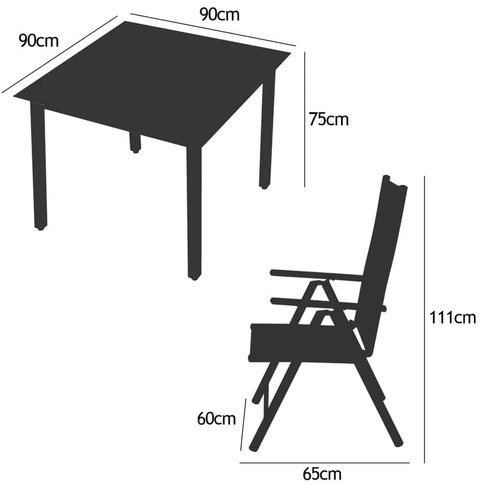 Deuba Ansamblu aluminiu ALU 1 + 4 - Argintiu