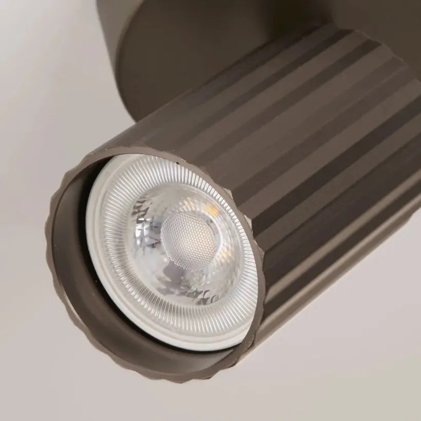 Spot din aluminiu canelat Anna bronz