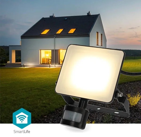 Nedis WIFILOFS21FBK- Reflector LED reglabil SmartLife 20W/230V 3000-6500K IP44 Wi-Fi