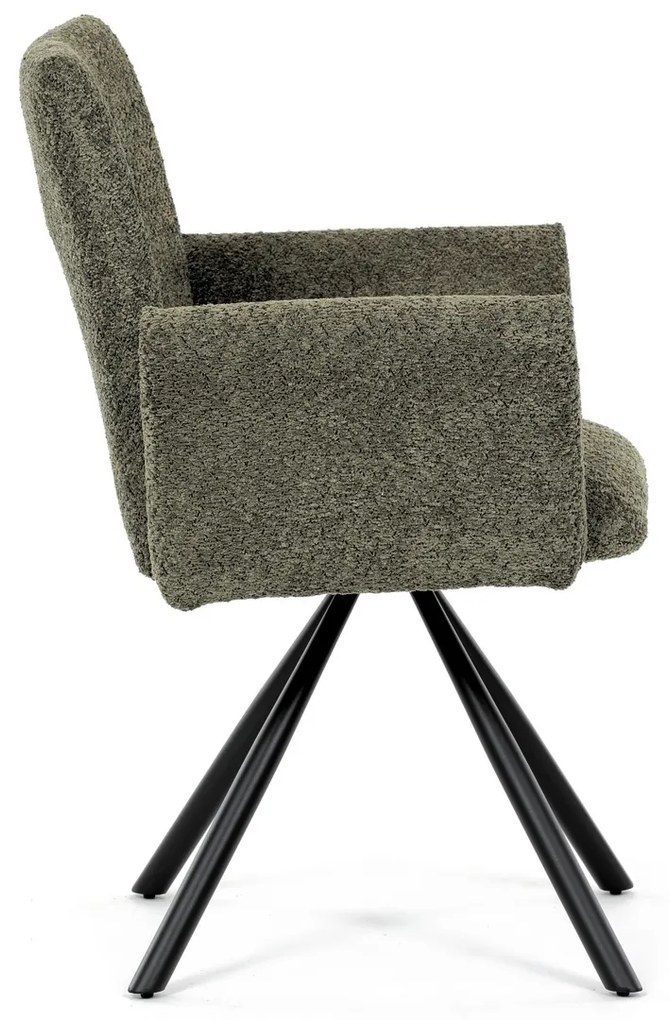 Set de scaune de sufragerie cu mecanism deîntoarcere DCH-W1117 GRN2, 2 buc.