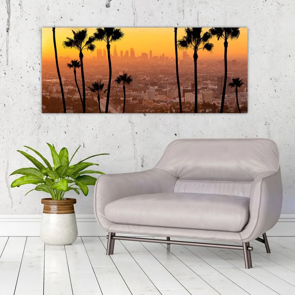 Tablou - Panorama din Los Angeles (120x50 cm)