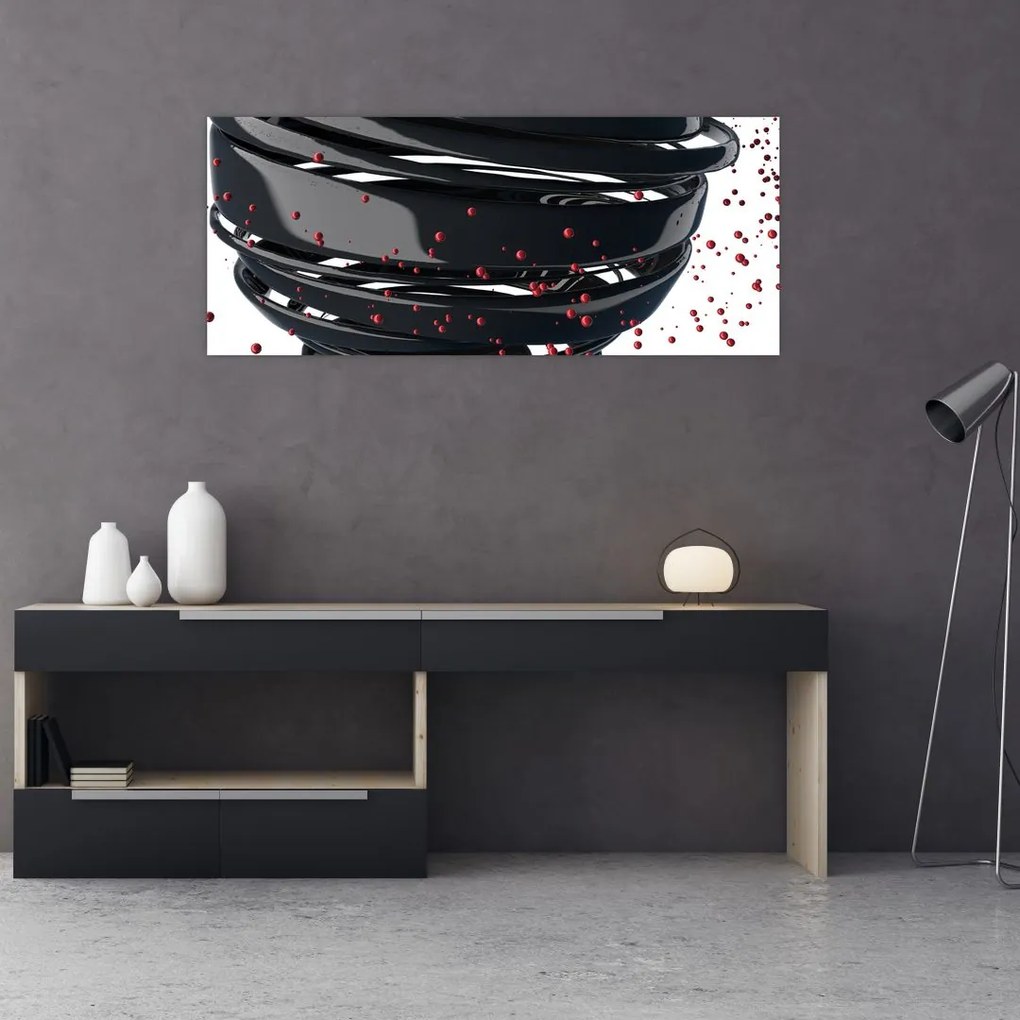 Tablou - Abstracției de glob pământen (120x50 cm)