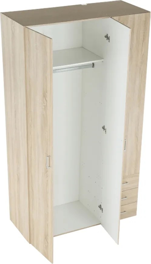 Dulap, 3 uşi, stejar sonoma, GWEN 70427