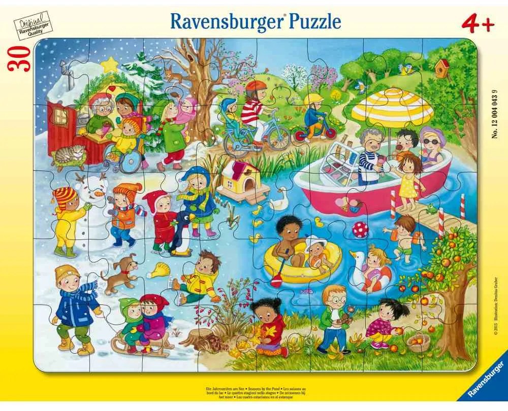 PUZZLE TIP RAMA LACUL IN CELE 4 ANOTIMPURI 30 PIESE - RAVENSBURGER (RVSPC04043)