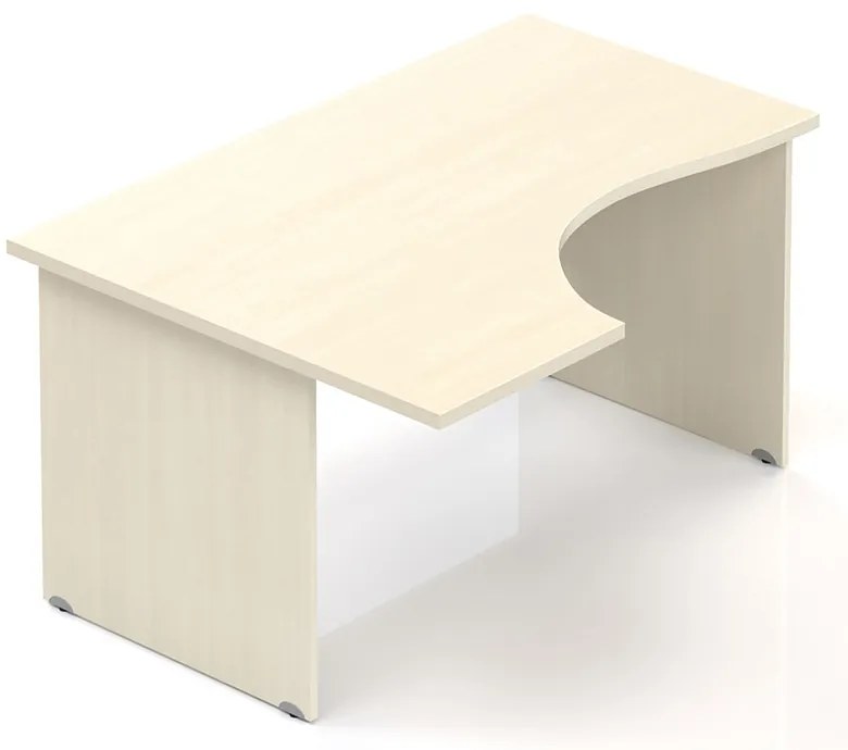 Masa ergonomica Visio 140 x 100 cm, stanga, paltin