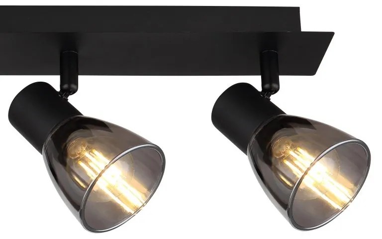 Plafoniera cu 4 spoturi directionabile design modern CLAUDE negru