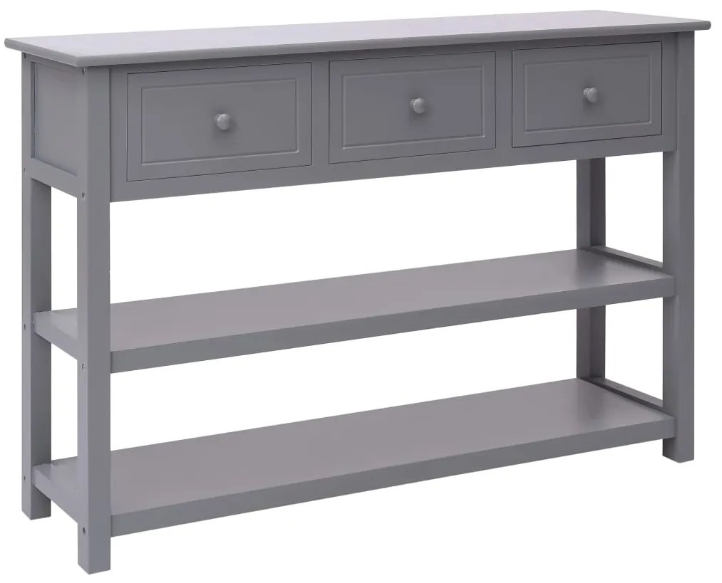 284166 vidaXL Servantă, gri, 115x30x76 cm, lemn