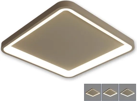 BRILAGI - Plafonieră LED dimerabilă FALCON SLIM LED/50W/230V 50x50 cm bej + telecomandă