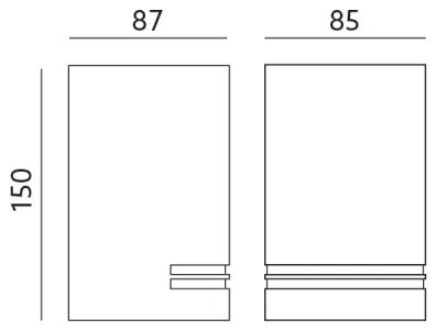 Aplică perete exterior QUAZAR 1xGU10/11W/230V IP44