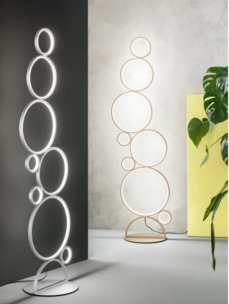 Ondaluce - Lampadar reglabil POIS LED/52W/230V 160 cm auriu