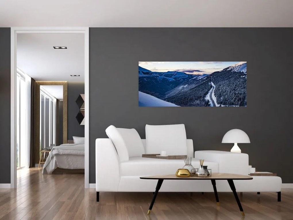 Tablou - Pantă înzăpezită (120x50 cm)