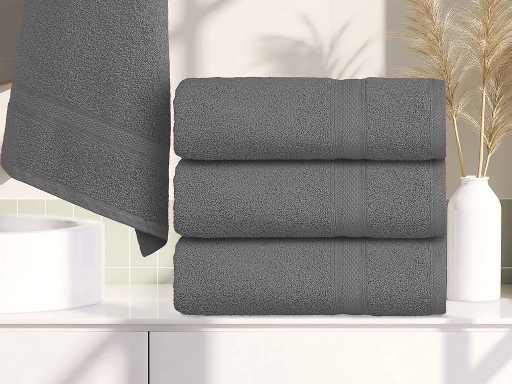 Prosop CLARYSSE ELEGANCE 60x110 cm gri, 100% bumbac
