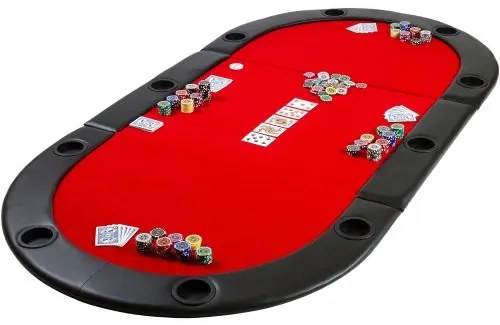 Blat poker pliabil - roșu