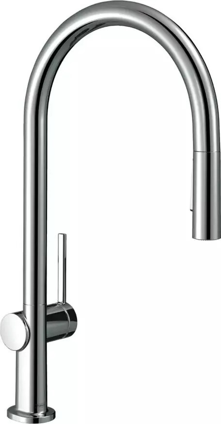 Baterie bucatarie cu dus extractibil Hansgrohe Talis M54 210 crom cu 2 tipuri de jet