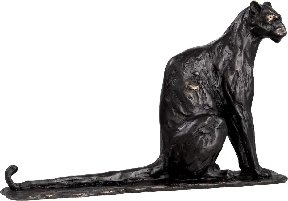 Statueta decorativa din bronz Panther