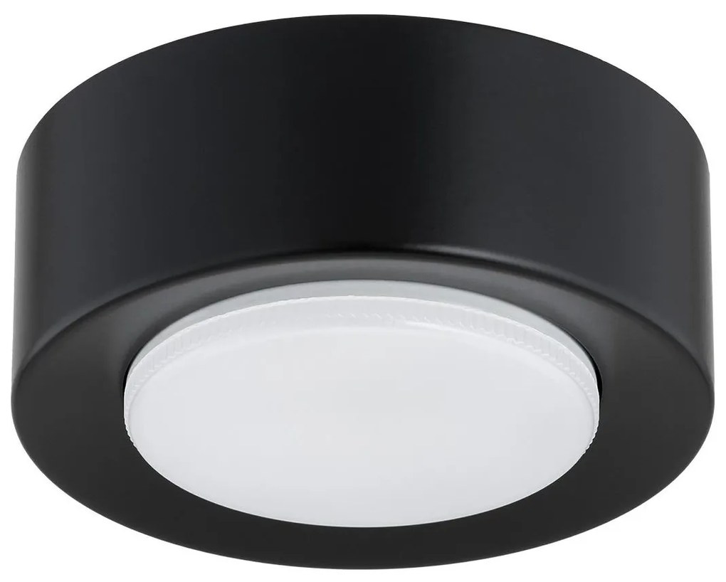 Argon 8905 - Plafonieră ELORA 1xGX53/7W/230V, Ø11 cm, neagră