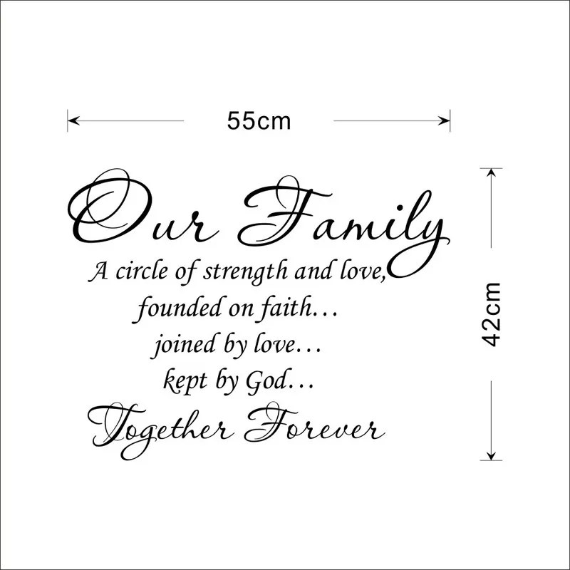 Sticker perete Our Family Together Forever