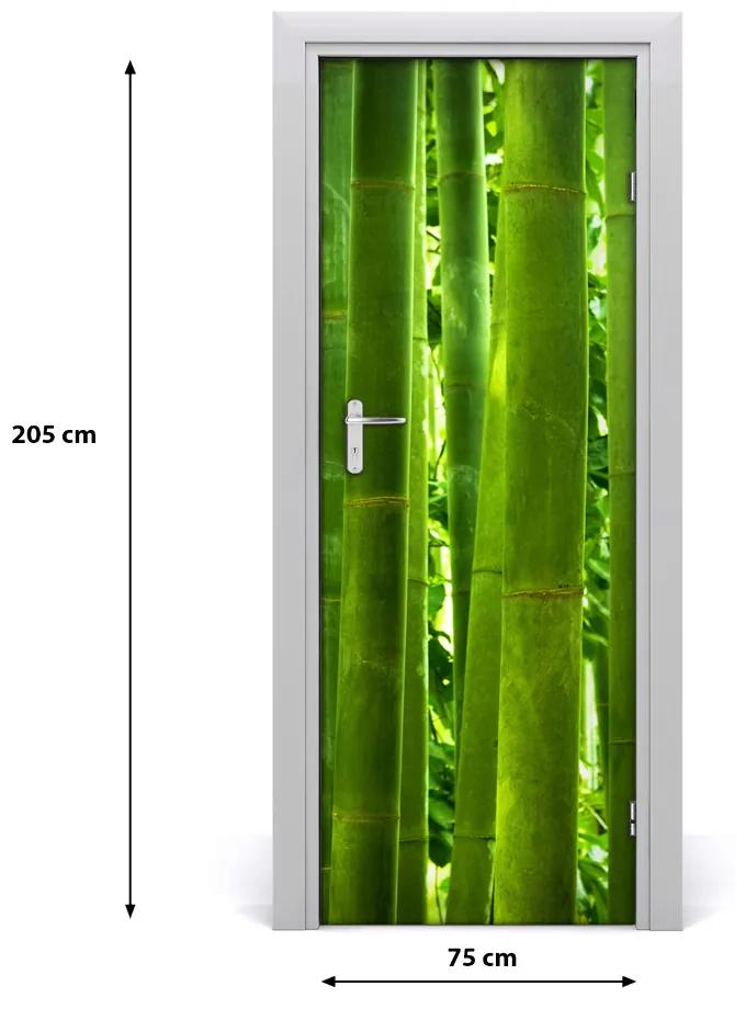 Autocolante pentru usi Bambus