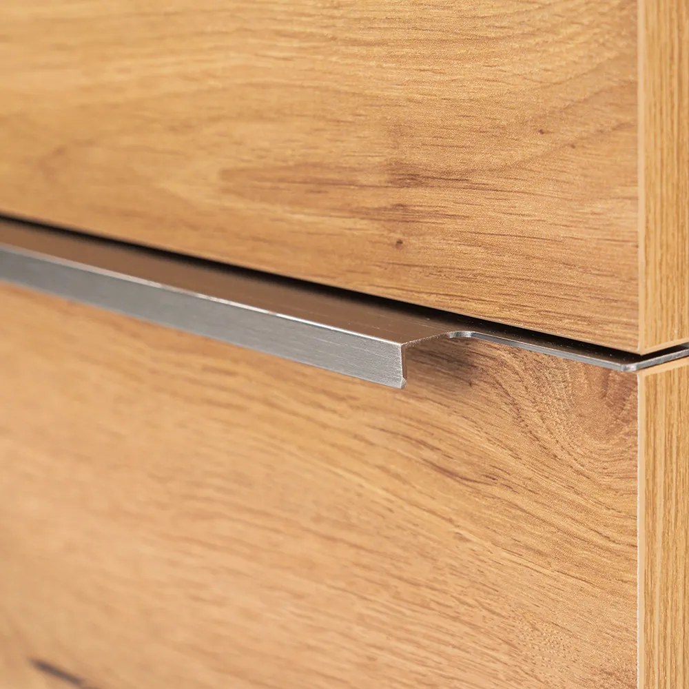 Dulap inferior Vario Trim 60 cu lavoar, stejar alb