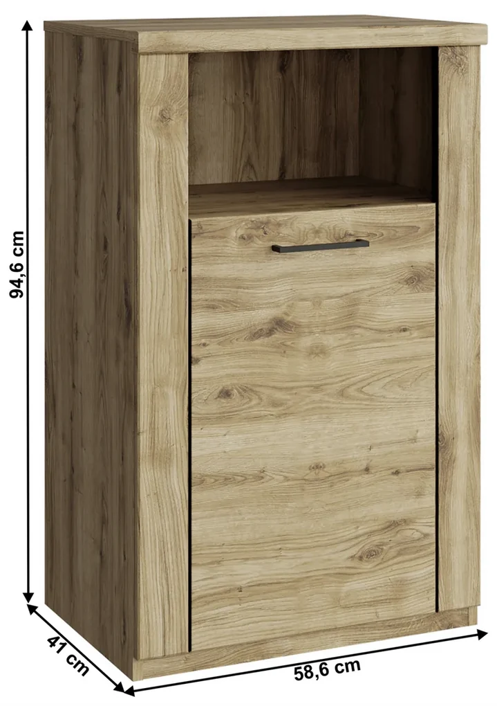 Cabinet DORSI 1D, stejar Navarra