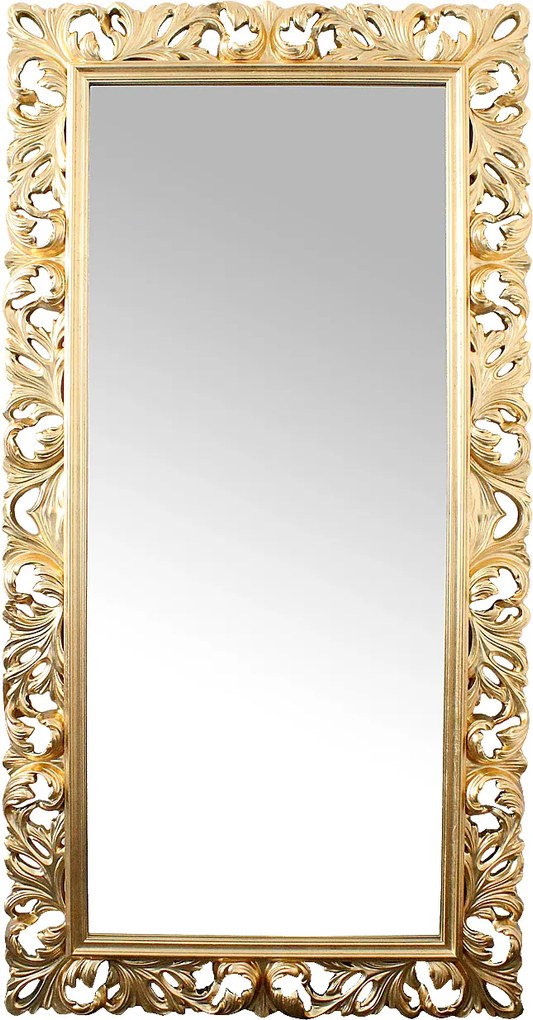 Oglinda cu rama din polirasina auriu 205 cm