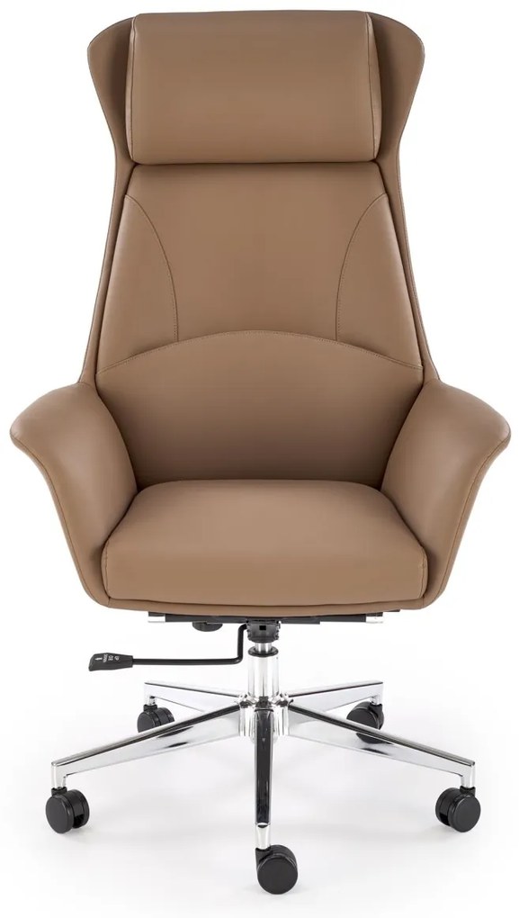 Scaun de birou Ederson piele ecologica cappuccino H131 cm