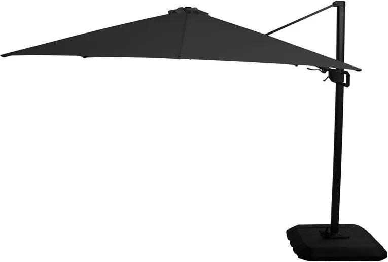 Umbrelă pătrată de soare Hartman Deluxe, 300 x 300 cm, negru