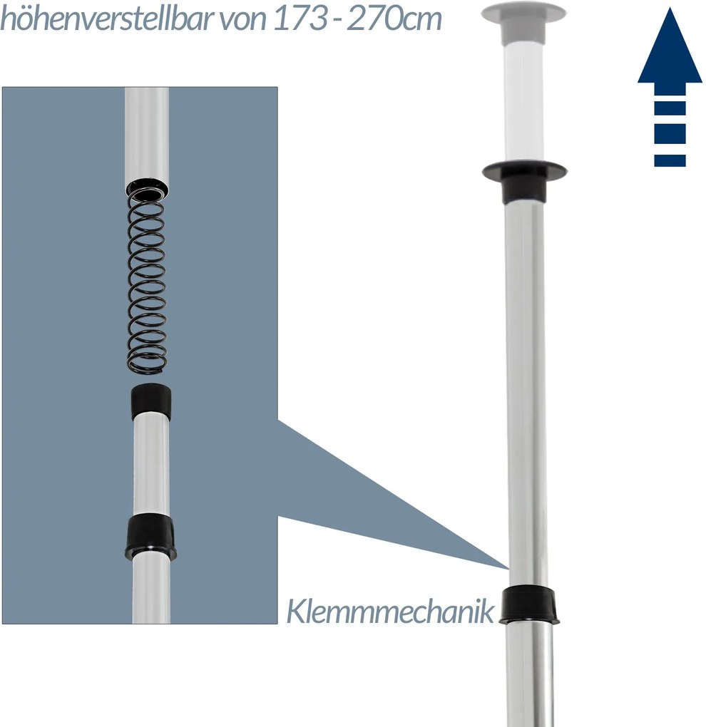 Raft telescopic Cromat Reglabil pana la 270 cm