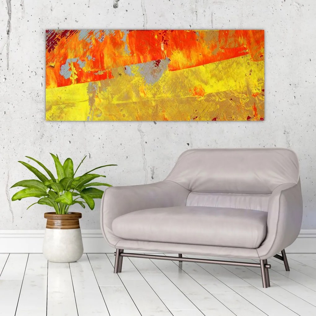 Tablou cu abstracție - pictura (120x50 cm)