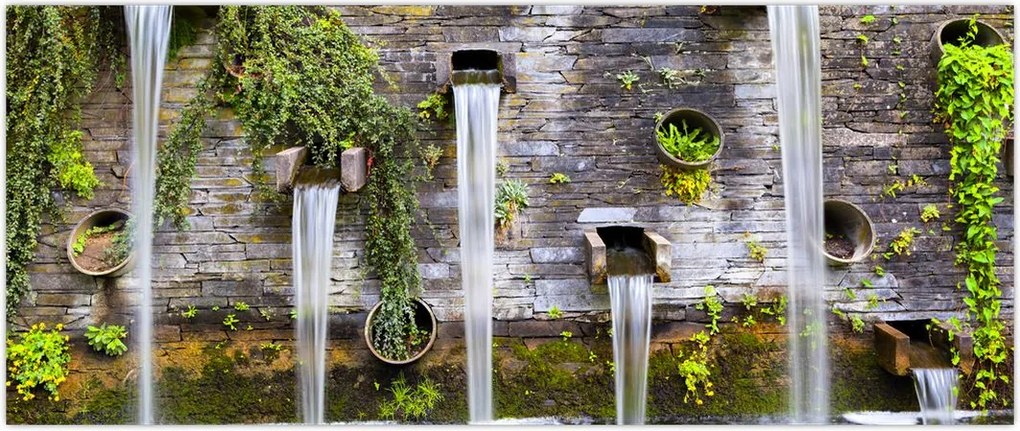 Tablou - Zid de piatră, Hamburg, Germania (120x50 cm)