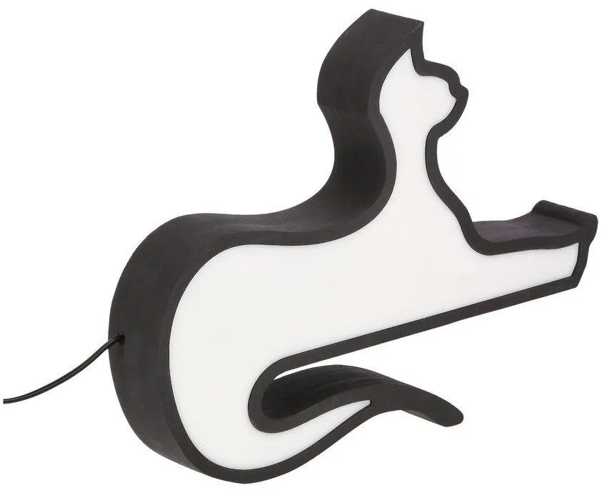 Veioză pentru copii neagră Cat – Candellux Lighting