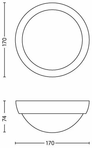 Philips 17304/30/16 - Lampă de exterior MYGARDEN EAGLE LED/3,5W IP44